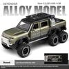 Toy Car 1/24 Land Rover Defender Six Wheels Off Road Pickup Car Model,Pull Back Diecast Truck Collectible Truck with Sounds  Lights for Kids Adults