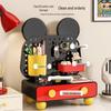 Multifunctional Cartoon Desk Organizer: Cosmetics & Stationery Storage Box with Pegboard & Drawers