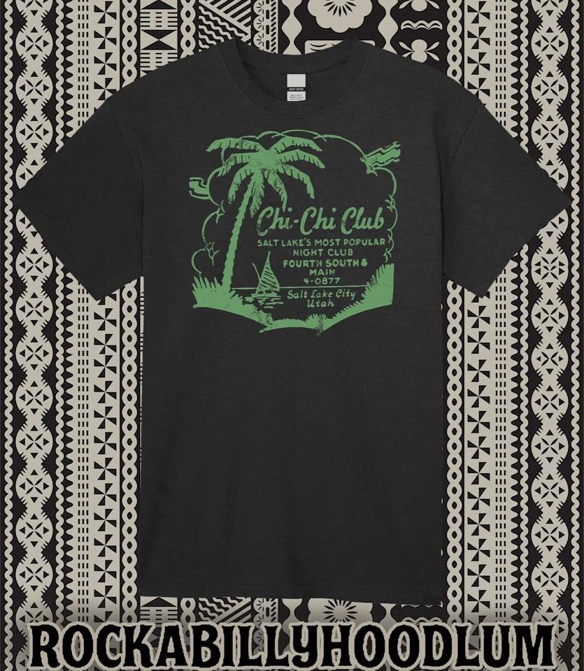 

Retro Tiki T Shirt 100% Cotton Bar Mug Restaurant Chi Chi Club SLC Utah M