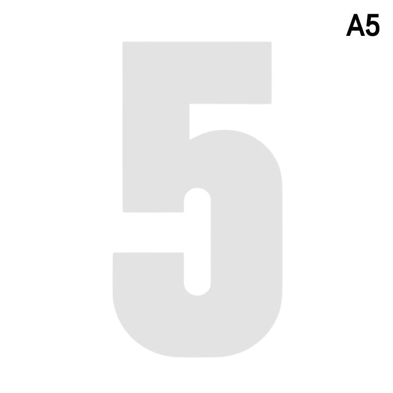 Reflective Trash Can Labels Wheelie Bin Number Sticker Self-Adhesive Weatherproof Outdoor Mailbox House Numbers Decal