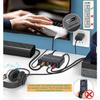 Audio Extractor Converter, 192KHz ARC Audio Extractor Output Optical SPDIF/Coaxial/RCA and 3.5mm Jack Stereo Adapter for HDTV Link To Soundbar