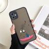 Custodia per telefono divertente anime giapponese Totoro per iPhone 11 12 13 14 Pro Max XR X 8 7 Plus Pro XS Mini Custodie con sensazione di pelle Copertura in silicone