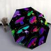 Mushroom Rainbow- Automatic umbrella, Four Seasons Portable Folding Umbrella, Suitable for Men and Women, Travel, Daily Compact Umbrella, Ou