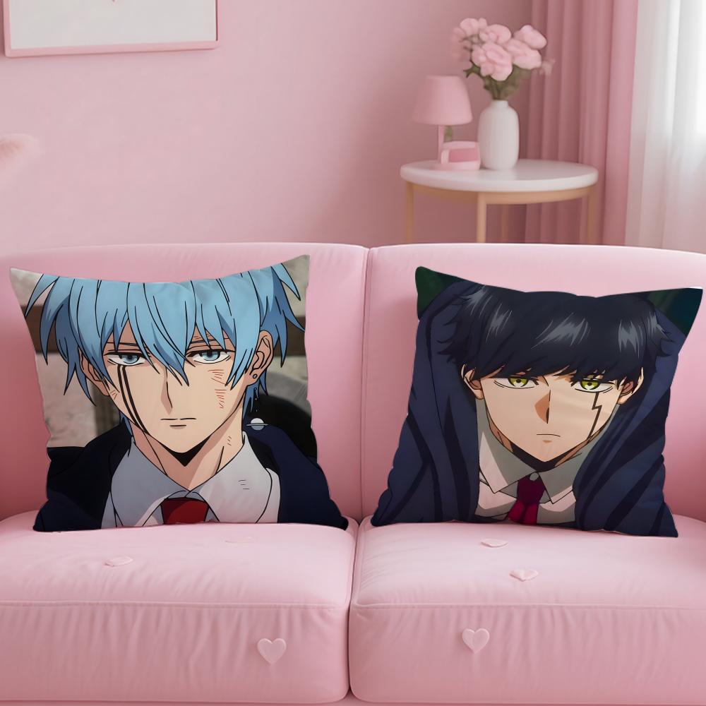 anime Mashle Magic and Muscles Cushion Cover Comfortable Reversible Pillow Cover Ideal for Car Sofa Bedroom & Beyond