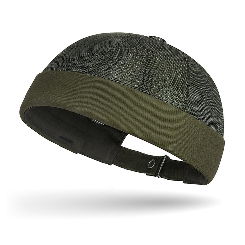 Vintage Beanies Hat Punk Casual Hat Hip Hop Caps Brimless Hat Adjustable Breathable Skull Hat for Female Male