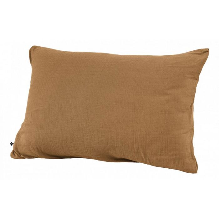 Pillowcase "Gaïa" 60 X 60 Cm &; 50 X 70 Cm "Cotton Gauze" - Gaïa Camel - 50 X 70 Cm