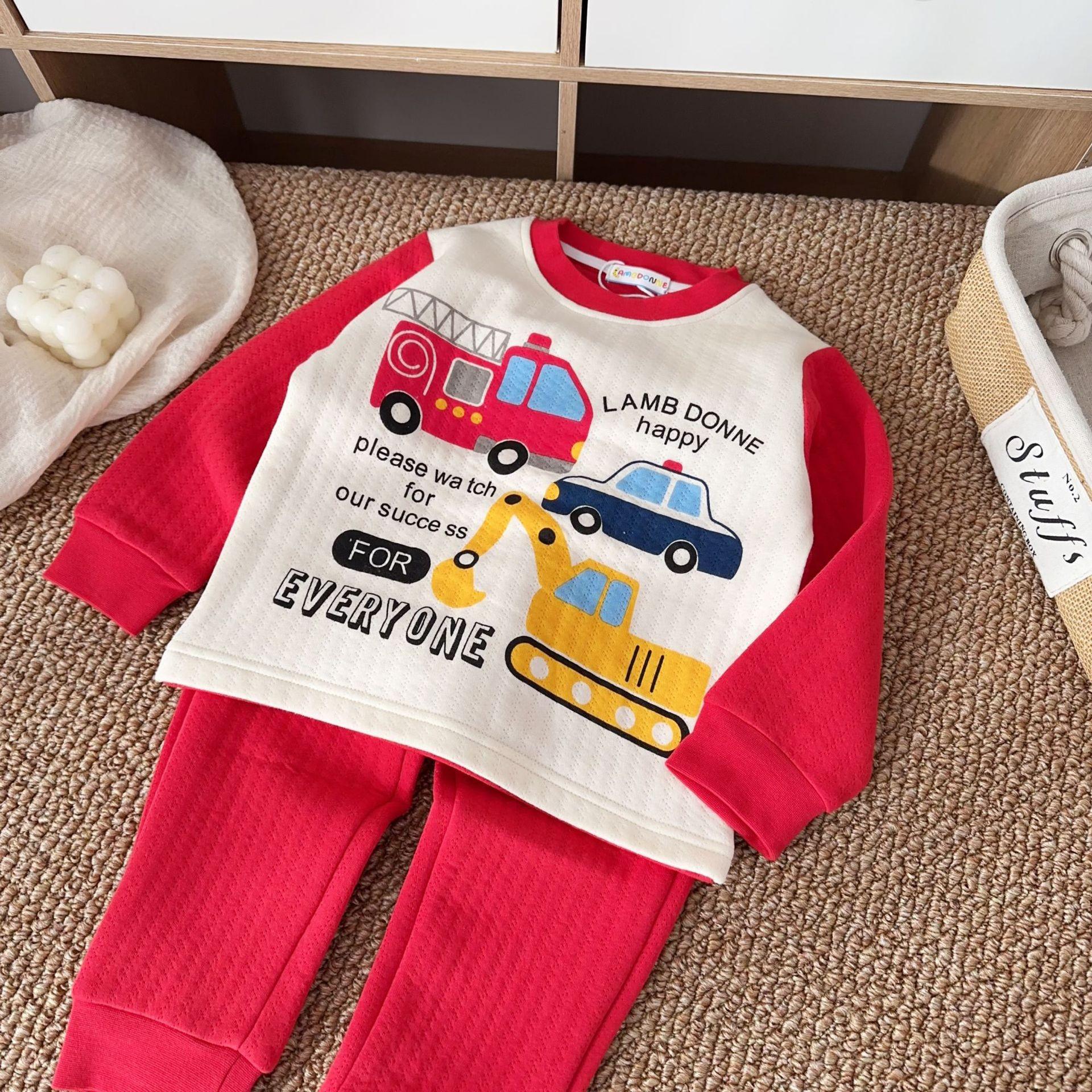 Winter 2025 Kids  Pajama Set - New Style Two-Piece Homewear for Boys and Girls 110cm