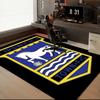 Town Football Club Crest Printed Office Carpet Chair Cushion  Entryway Rug, Rugs for Living Room, Bedroom Christmas gifts
