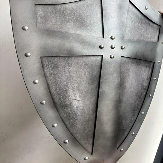 60.96 cm Medieval Handmade Wooden Templar Heater Shield