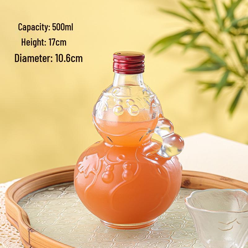 Fruit Wine, Milk Tea, Coffee, Gourd Health Wine Glass Bottle Ornament