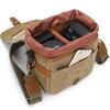 Profesionální brašna messenger pro DSLR fotoaparát, voděodolná crossbody taška přes rameno pro Canon, Nikon, Sony s polstrovanou přihrádkou