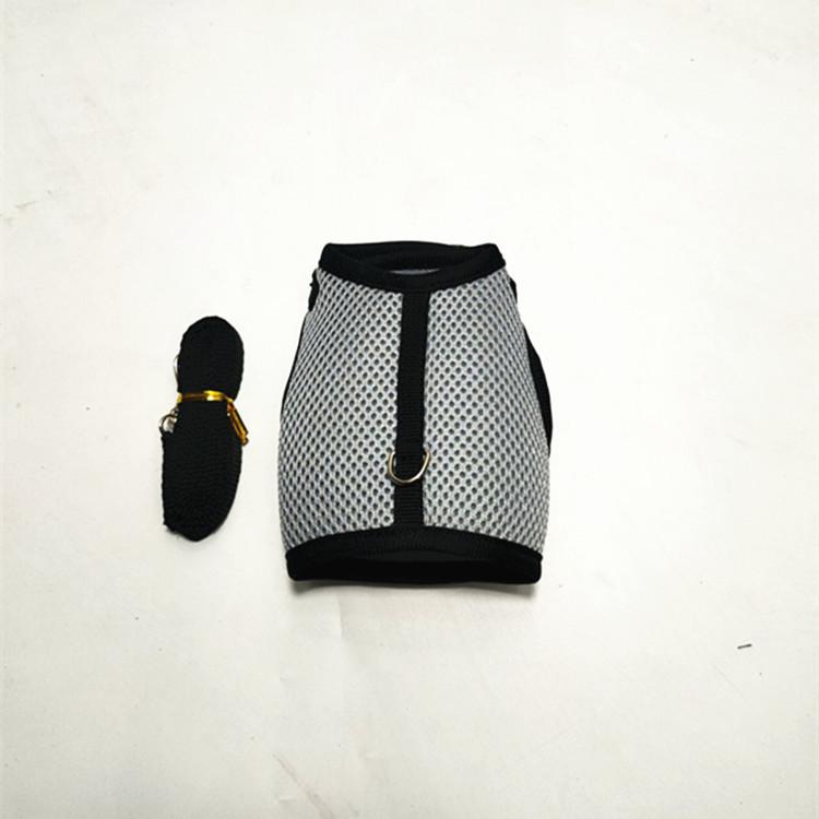 Small Pet Harness & Leash: Rabbit, Ferret, Guinea Pig Vests Gray