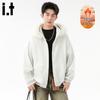 CHOCOOLATEit Men's Plush-Lined Cat-Ear Hooded Sweatshirt