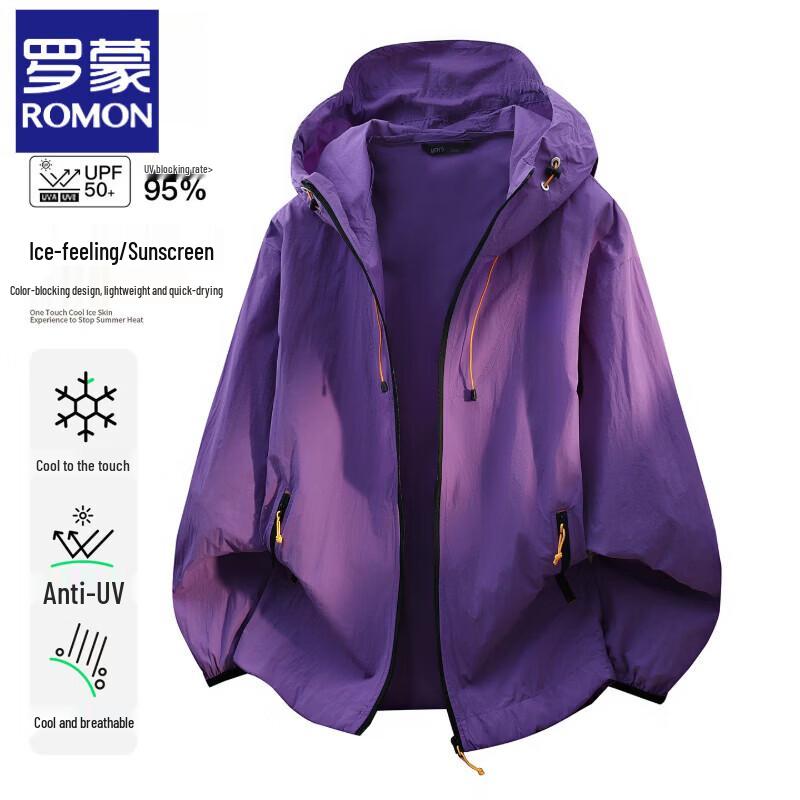 Romon Unisex Ice Silk UPF50+ Sun Protection Apparel M