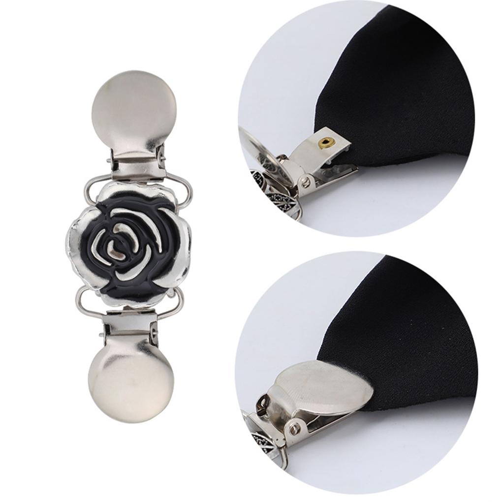 Scarf Clip Exquisite Scarves Pin Sweater Clips Vintage Style Carving Clasp Holder Accessories Valentines Day Gifts for Women