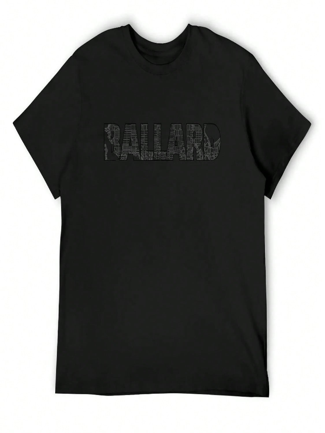Ballard Seattle Street Map T-Shirt For A Boy Clothes Anime T Shirts unisex Graphic T Shirts S разноцветный