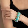 Green Geometric Beaded Bracelet: Luxury, Modern & Unique Style