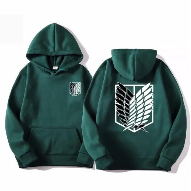 Attack On Titan Men's Hoodie Anime Hoodies Men Women Streetwear Pullover Harajuku Shingeki No Kyojin Hoodies Sweatshirt Clothes