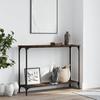 Console Table Smoked Oak 101 x 30.5 x 75 cm Particleboard