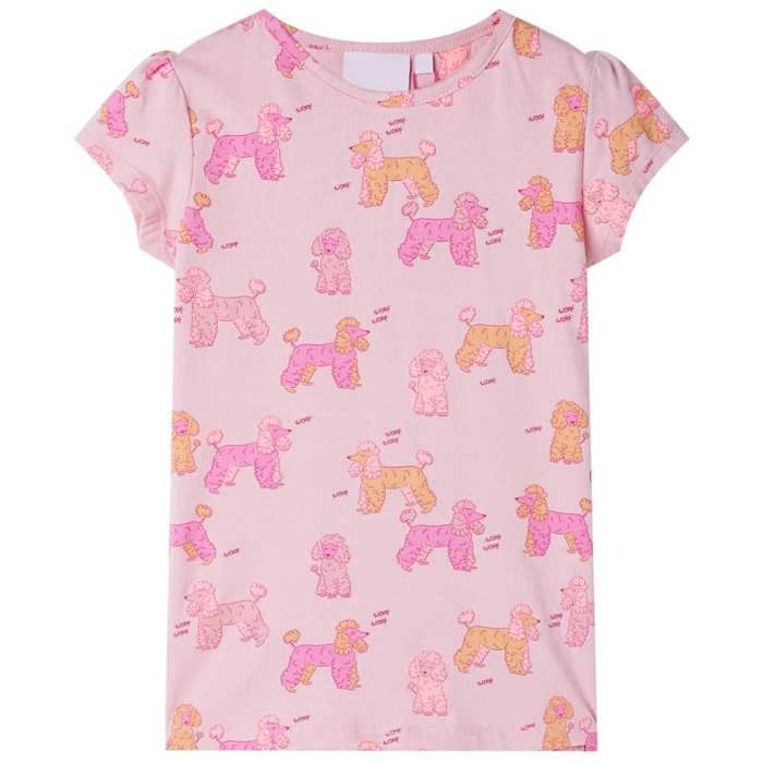 Pyjamas à manches courtes pour enfants rose clair 92/104/116/128/140
