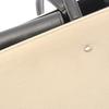 Used JIMMY CHOO logo Tote Bag canvas leather Beige Black Used Women