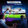 PORTTA HDMl Video Wall Controller 2x2 Wall Processor with 11 Splicing TV Screens To 1 Wall 4K,Video Modes,RS232,180°Rotation,Audio