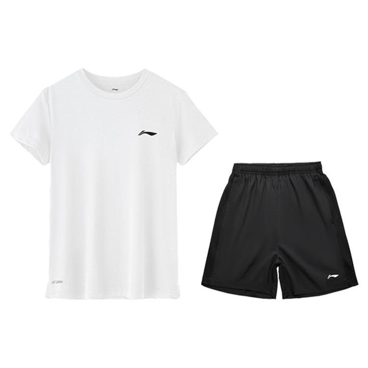 Li Ning Casual Sportswear Men s White ATST641-2+AKST633-1 L