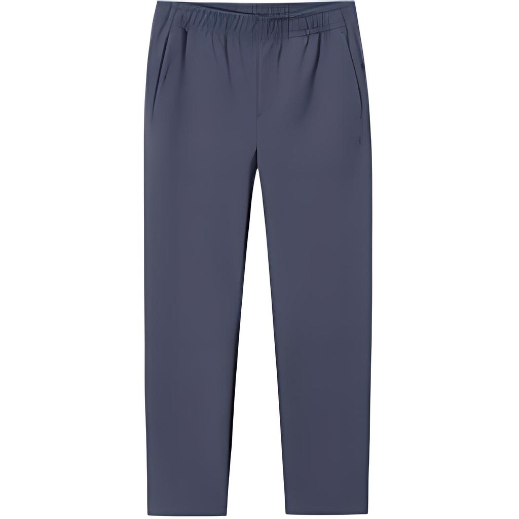 Anta Comfortable Solid Color Fleece Versatile Sports Long Pants Men Bottoms Gray 152517307N-1