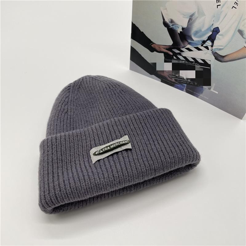 Women's Autumn and Winter Casual Versatile Thickened Ear Protection Bike Warm Small Label Knitted Hat Couple Korean Style Trend
