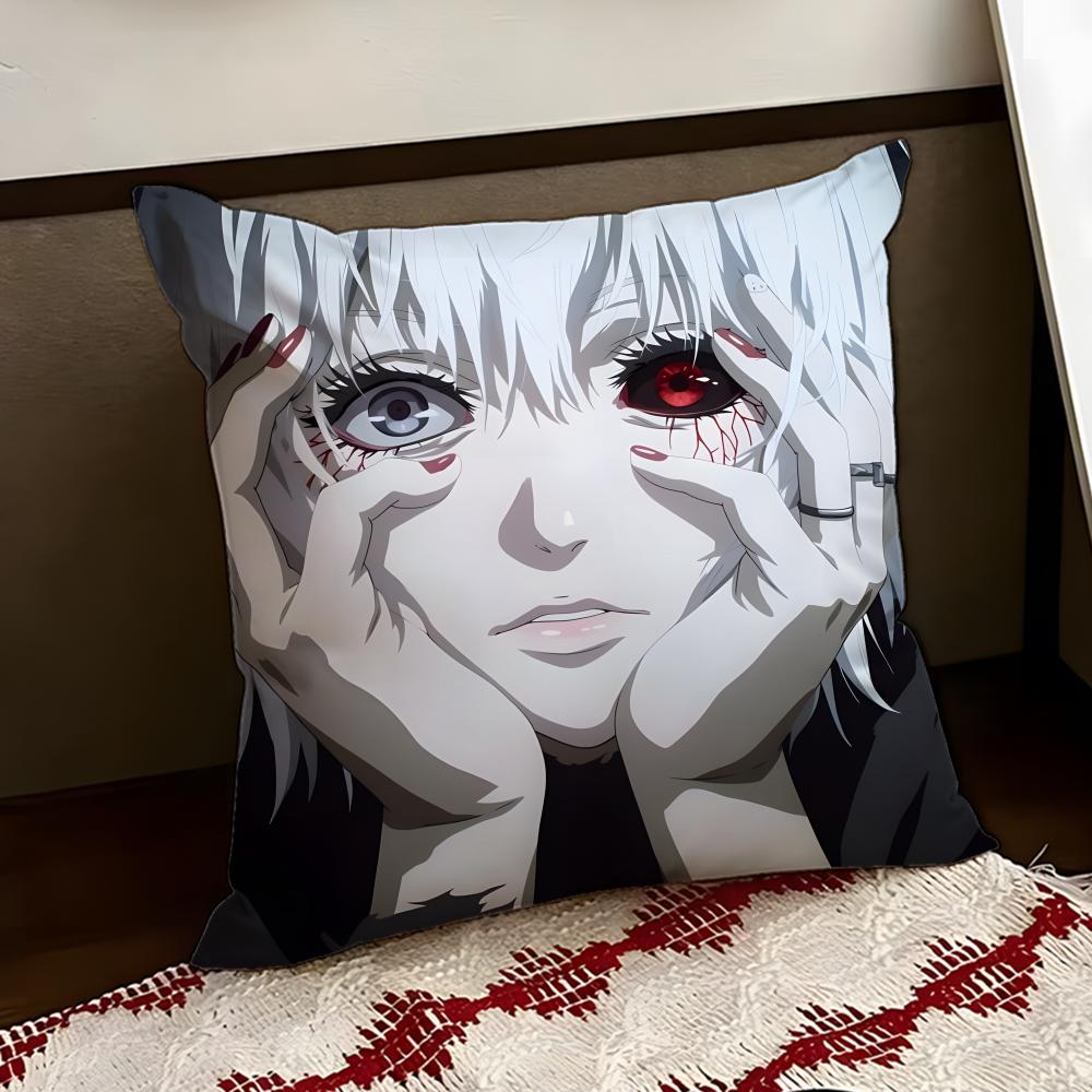 Ttokyo ghoulS Cushion Cover Reversible Soft Durable Pillow Cover Home  Car MultiScene Use for Daily Comfort