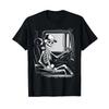 Skeleton Driving Truck Driver Trucking Delivery Trucker T Shirt Vintage Unisex Top For Everyday Wear Streetwear Soft