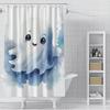 Home Shower Curtains For Bathroom Waterproof Fabric Modern Nordic Style Living Room Curtain Halloween Autumn Pumpkin Decoration
