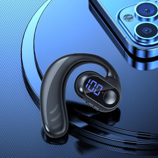 Practical Single Ear Earphone Air Conduction Quick Connect Call