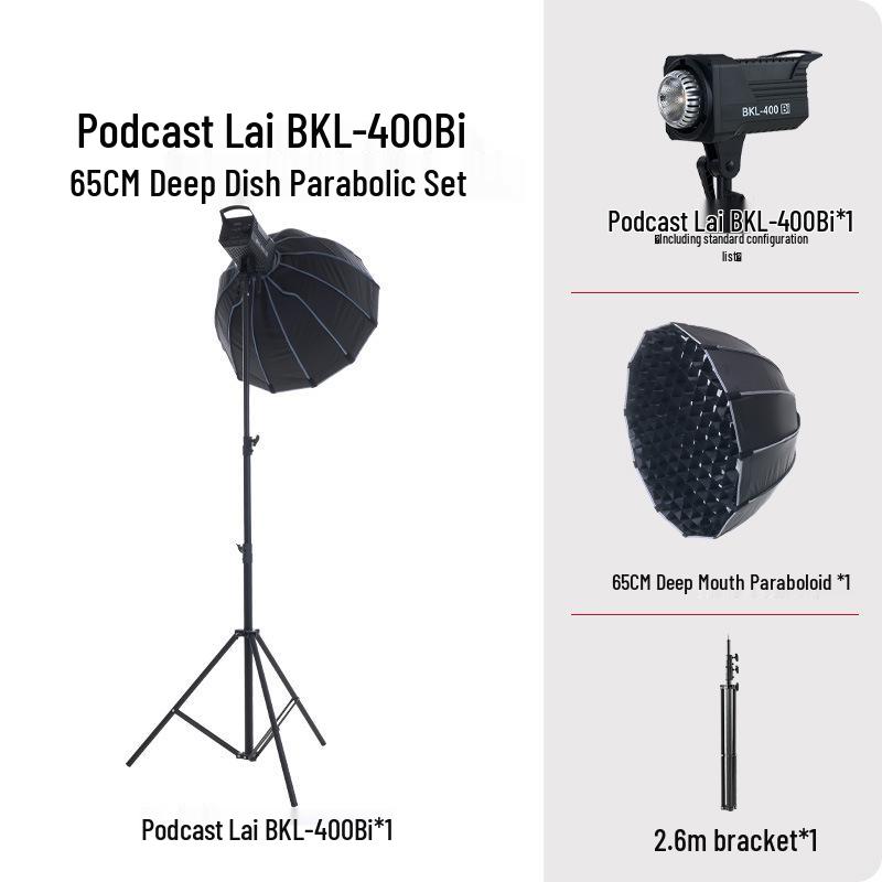 Holofote Yingbang 400W para Transmissão ao Vivo - Luz Suave de Preenchimento para Fotografia e Beleza