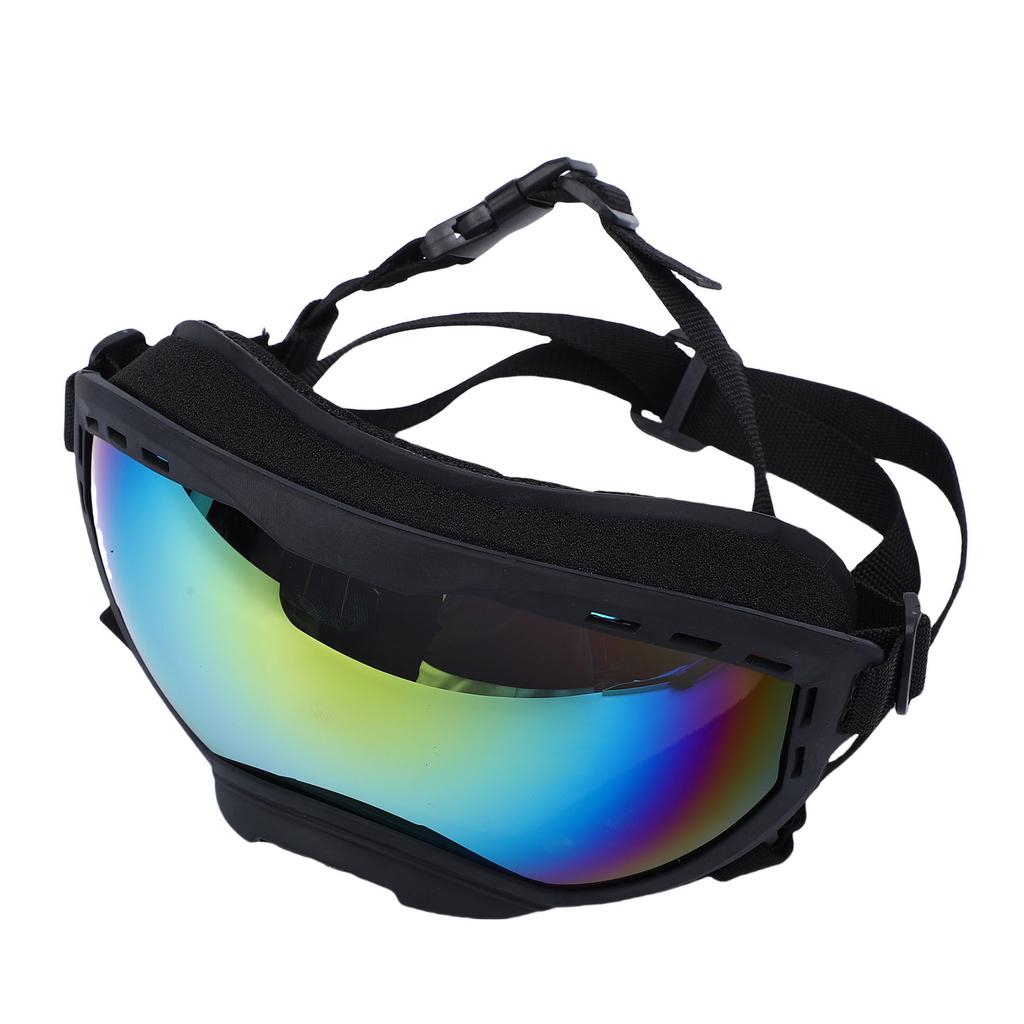 Dog Sunglasses for Large Breeds PC Sun Proof Wind Proof Pet Goggles with Adjustable Strap for Outdoor Driving Skiing