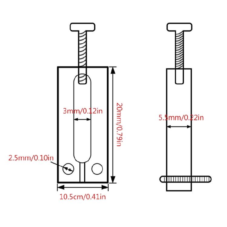 6Pcs/pack Solid Brass Guitar Bridge Saddles Brass Saddles Replacements 10.5mm