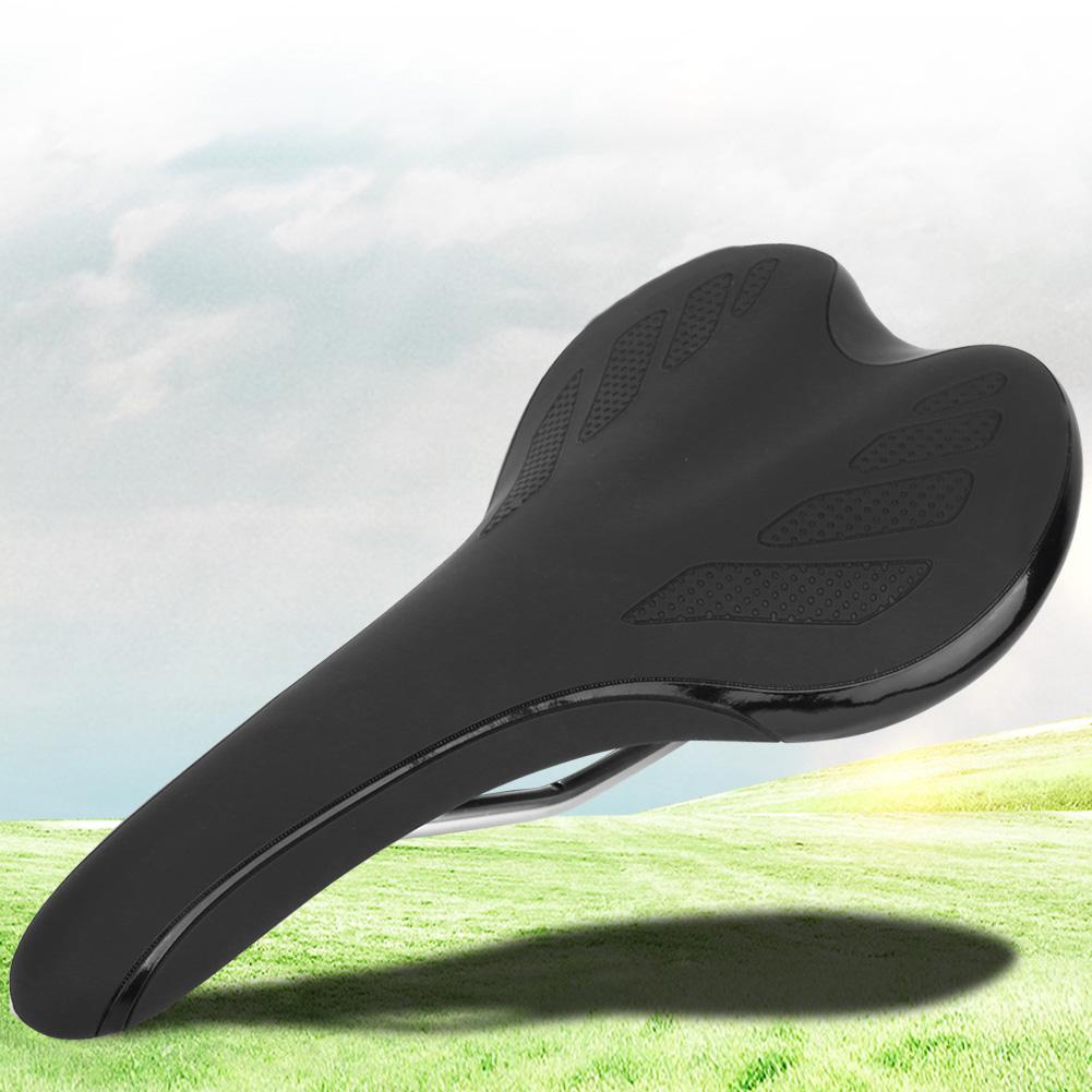 Ergonomischer Mountainbike-Sattel Sitz Fahrradkissenbezug Fahrradzubehör (Schwarz)