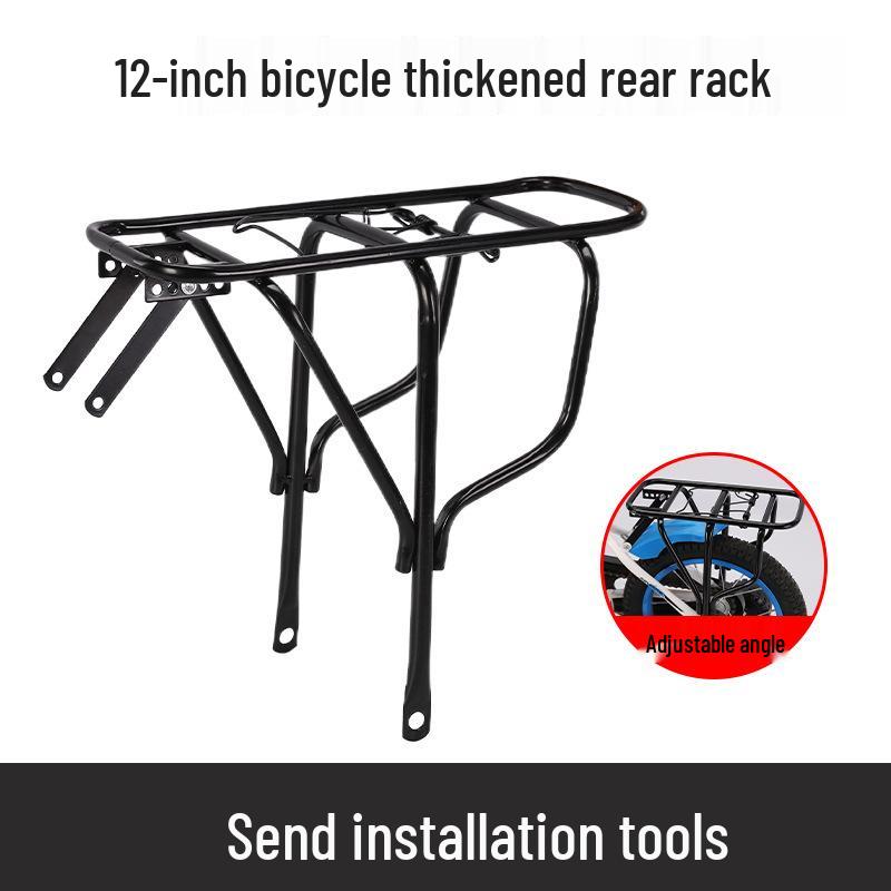 Multifunctional Rear Rack: Carrier for People, Clothes, Mountain Bikes, Children's Bicycles, Cargo, and Folding Bikes.