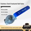 Q11F Stainless Steel 304/316 Ball Valve with Scale, Two-Piece Internal Thread, 1-Inch, for Kiln, Oil, and Gas Regulation.