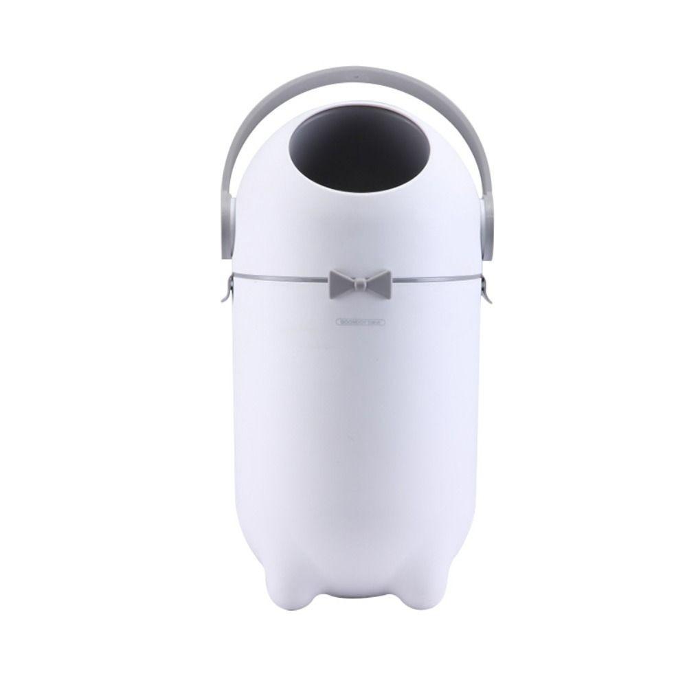 Large Capacity Diaper Trash Can with Lid Simple Trash Bin Portable Waste Can  Household
