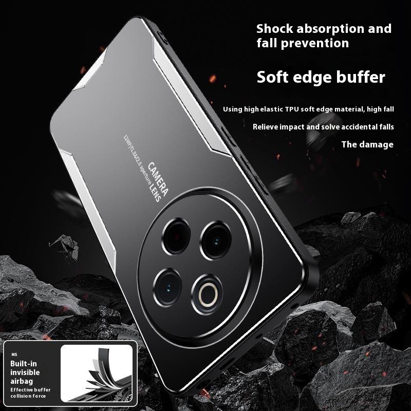 For vivo Y300 Pro 5G Phone Case Aluminium Alloy TPU PC Back Cover