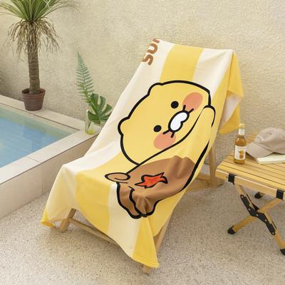 Kakao Friends Chunsik XL Character Beach Towel