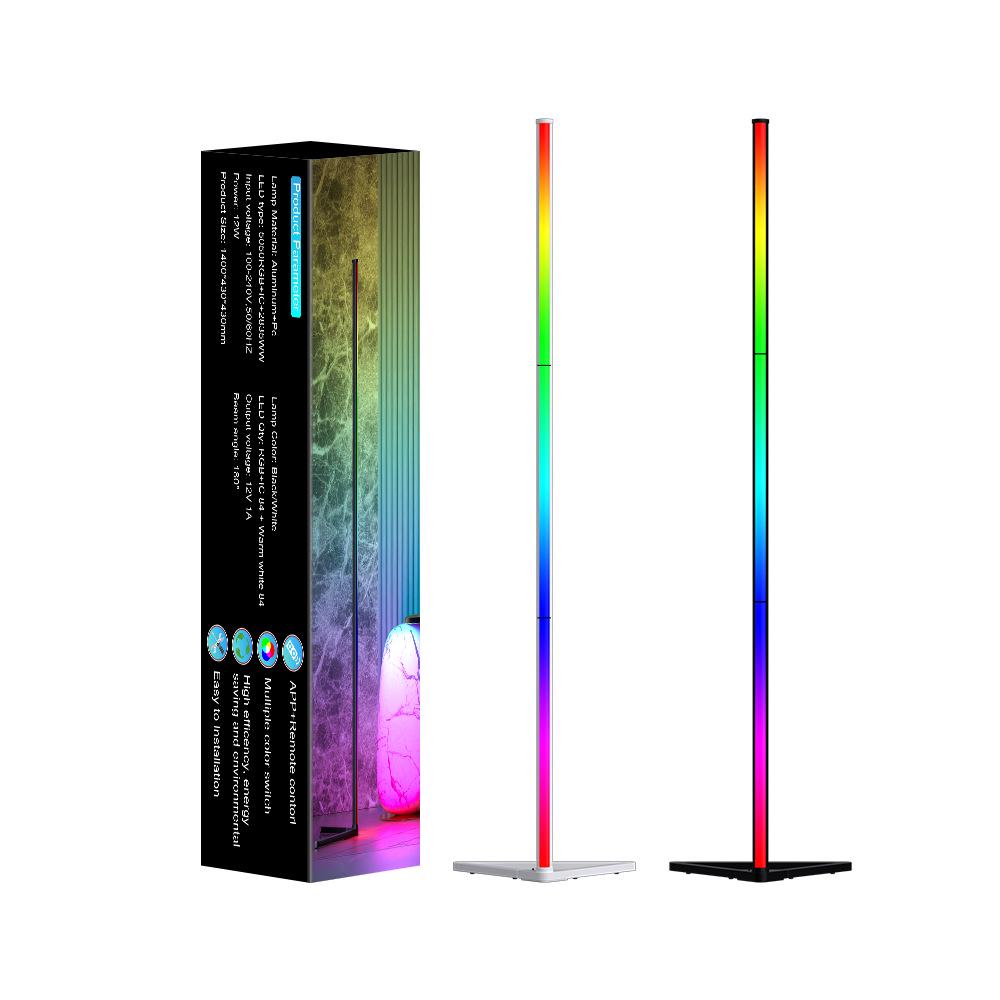 RGB LED Corner Ambient Music Pickup Floor Light