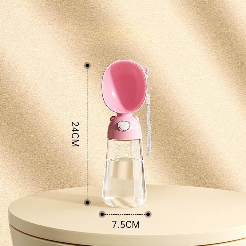 Portable Pet Water Cup For Dogs Outdoor Travel Automatic Drinking Bottle With Food Storage Compartment And Carrying Rope MIT