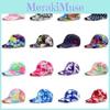 Tie Dye Print Baseball Cap Hip Hop Color Block Graffiti Visor Hat Sun Protection