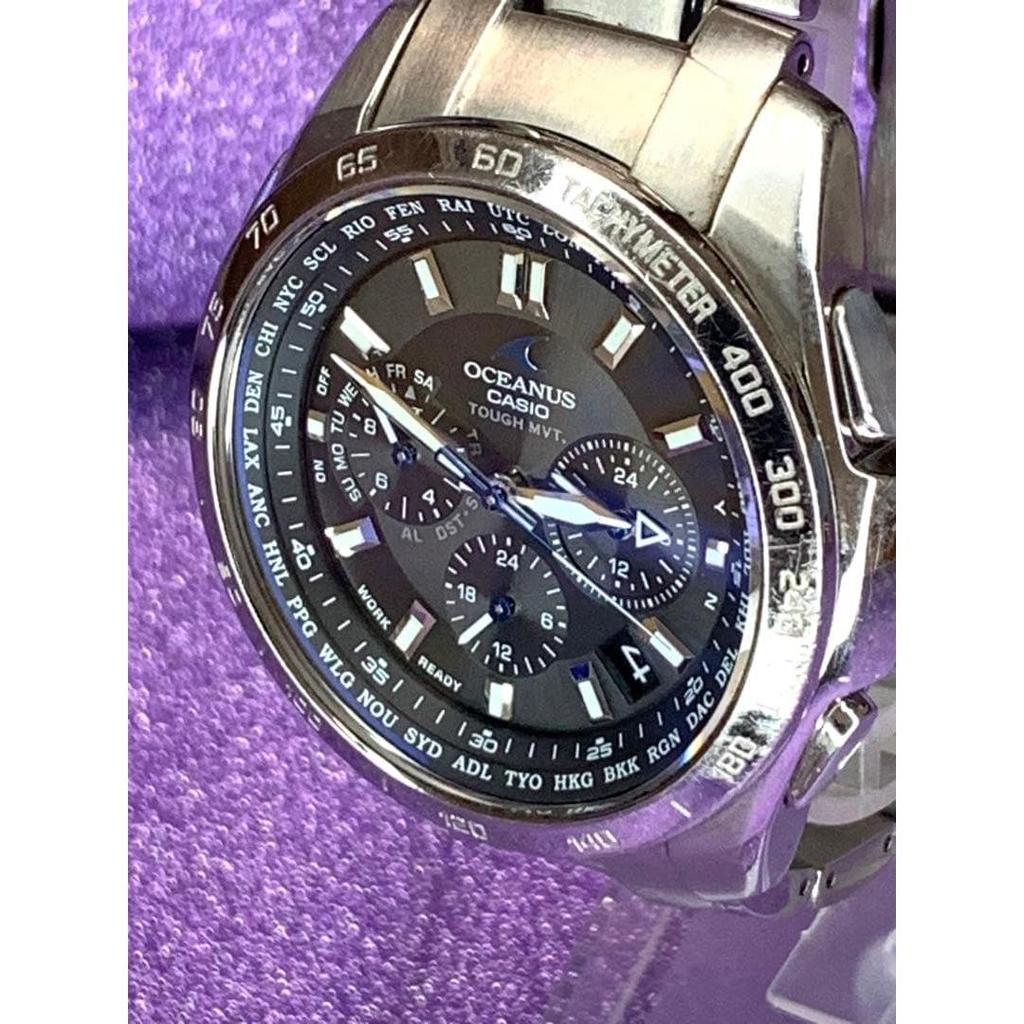 Used CASIO OCEANUS OCW-T600 Black Titanium