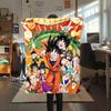 1 ks flanelová deka s potiskem DRAGON BALL, Vysoká kvalita, Pro všechna roční období, Domácí dekorace, Teplo a pohodlí, Perfektní jako vánoční dárky