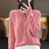 Women Cardigan Super Warm Sweaters O-neck Loose Female Clothes Ladies' Solid Color Knitwear Tops Plus Size