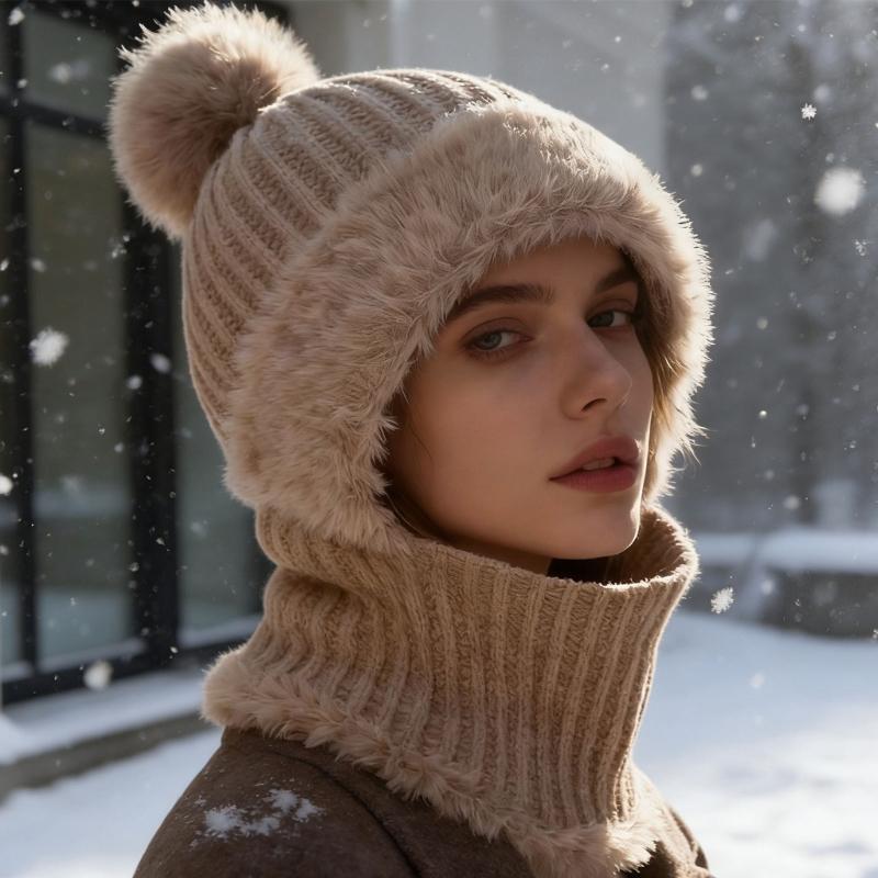 Balaclava Warm Hat Trapper Hat Stylish Cap Warm Hat Ushanka Hat for Outdoor Winter Mask for Skiing Camping Hiking