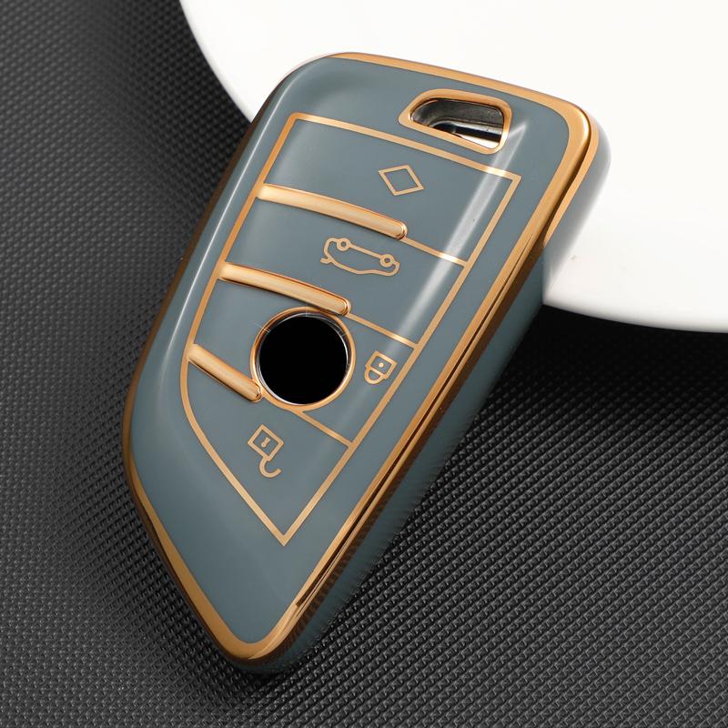 Fashion 3 4 Button TPU Car Remote Key Case Cover Shell Fob For BMW X1 X3 X5 X6 X7 1 3 5 6 7 Series G20 G30 G11 F15 F16 G01 G02 F48 Keyless Accessories